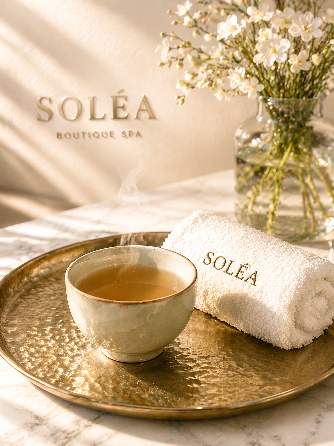 SOLÉA Spa welcome amenities